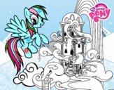 Rainbow Dash en su palacio