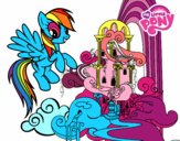 Rainbow Dash en su palacio