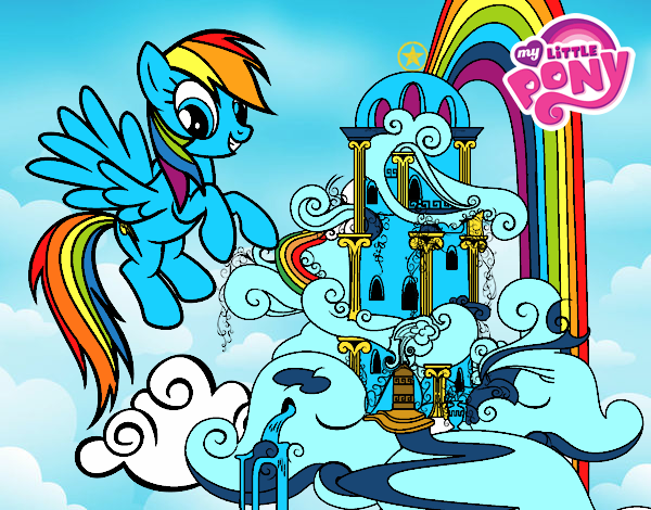 Rainbow Dash en su palacio