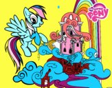 Rainbow Dash en su palacio