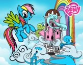 Rainbow Dash en su palacio