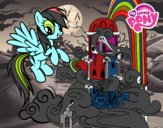 Rainbow Dash en su palacio