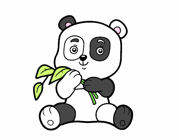 Dibujo de Un oso panda pintado por en  el día 13-11-20 a las  22:28:54. Imprime, pinta o colorea tus propios dibujos!