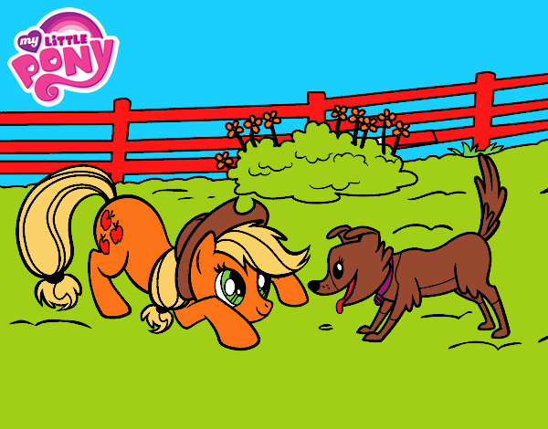 Applejack y Winona