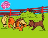 Applejack y Winona