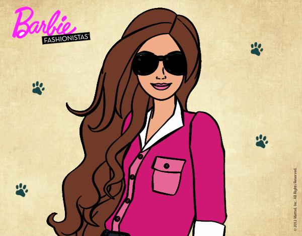 Barbie con gafas de sol