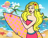 Barbie va a surfear