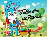 Conejo con muchos huevos de Pascua