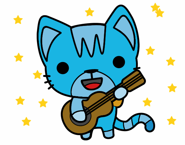 Gato guitarrista