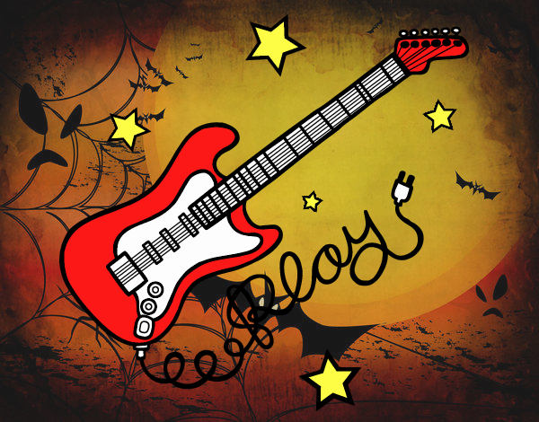 Guitarra y estrellas