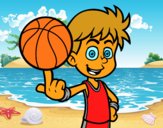 Jugador de baloncesto junior