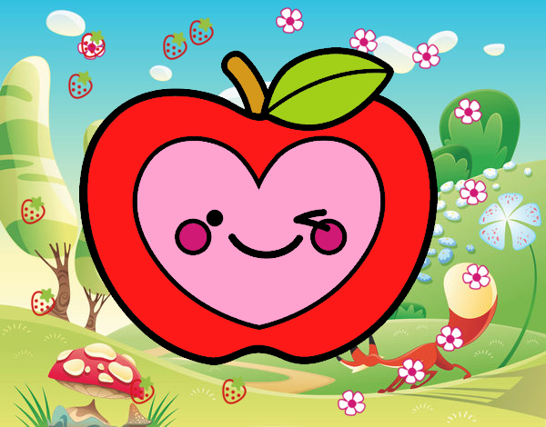 Manzana corazón