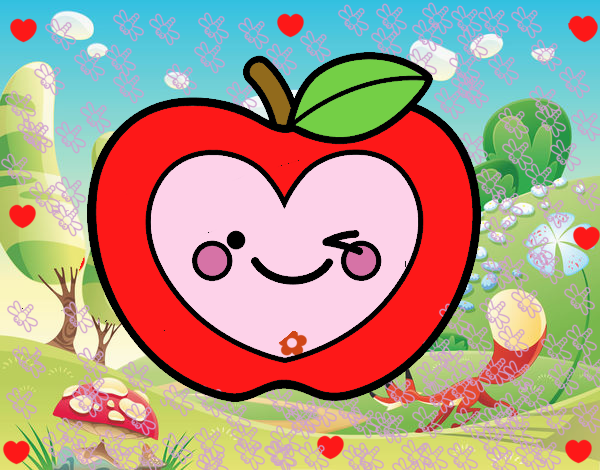 Manzana corazón