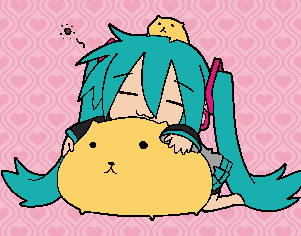 Miku con gatitos