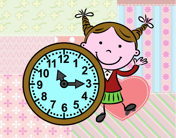 Niña con reloj