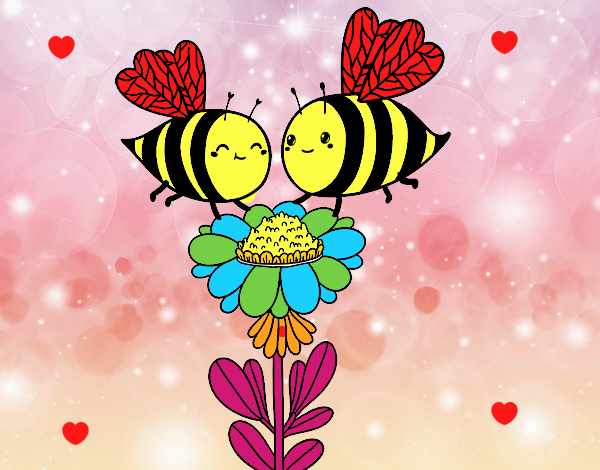 Pareja de abejas