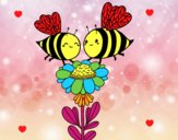 Pareja de abejas