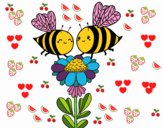 Pareja de abejas