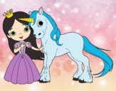 Princesa y unicornio