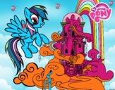 Rainbow Dash en su palacio