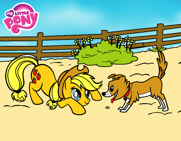 Applejack y Winona