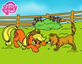 Applejack y Winona