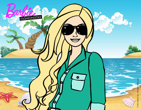 Barbie con gafas de sol