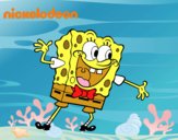 Bob Esponja saludando