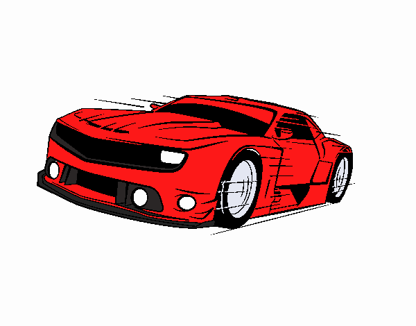 dibujo de un carro deportivo 