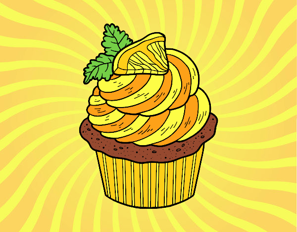 cupcake de dulce limon