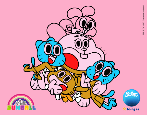 Gumball y amigos contentos