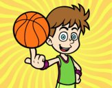 Jugador de baloncesto junior