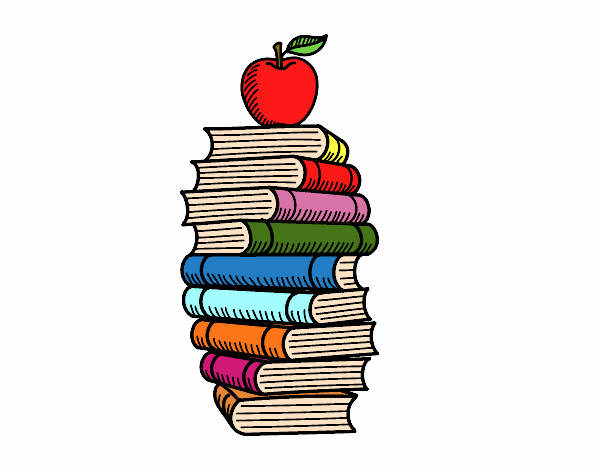 la torre de libros mas grande con manzana 