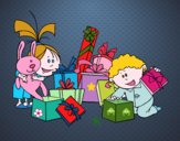 Los niños y los regalos