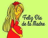 Mamá embarazada en el día de la madre