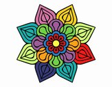 Mandala de flor sencilla