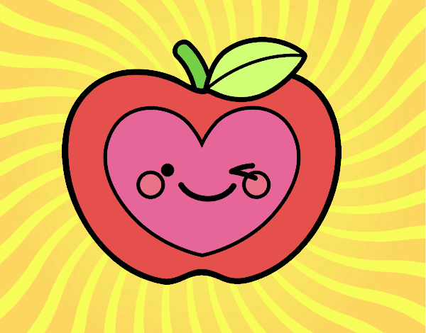 Manzana corazón