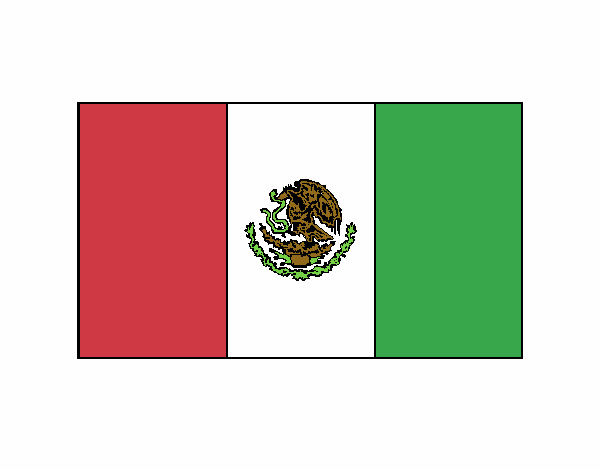 Dibujo de LA EPICA BANDERA NACIONAL MEXICANA. VIVA MEXICO pintado por en   el día 25-11-20 a las 05:10:24. Imprime, pinta o colorea tus  propios dibujos!