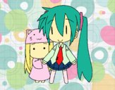 Miku y Kasane Chibi