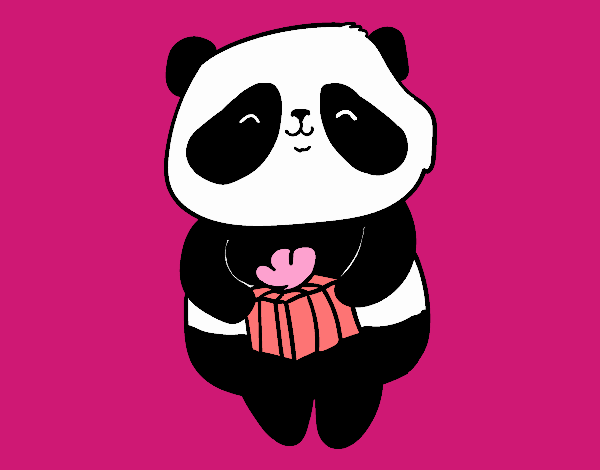 Panda con regalo