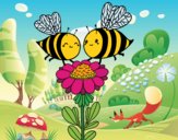 Pareja de abejas