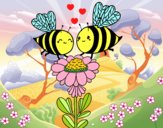 Pareja de abejas