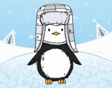 Pingüino con gorro