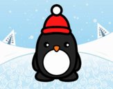 Pingüino navideño