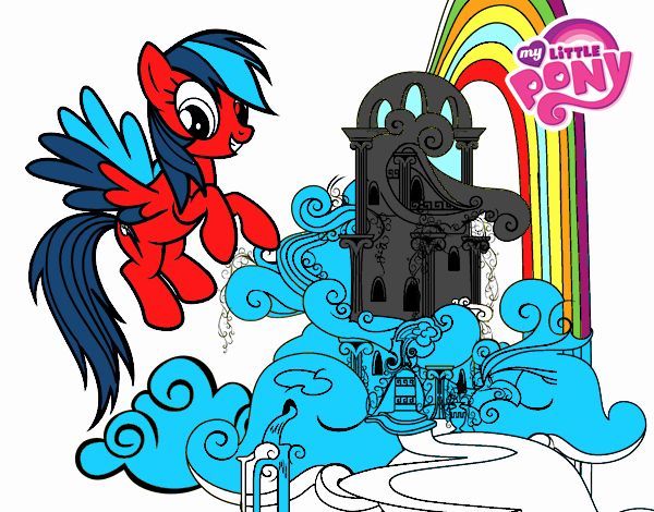 Rainbow Dash en su palacio