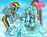 Rainbow Dash en su palacio