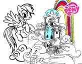 Rainbow Dash en su palacio