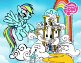 Rainbow Dash en su palacio