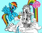 Rainbow Dash en su palacio