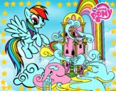 Rainbow Dash en su palacio